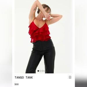 NWT Rumored Tango Tank Red Shimmer